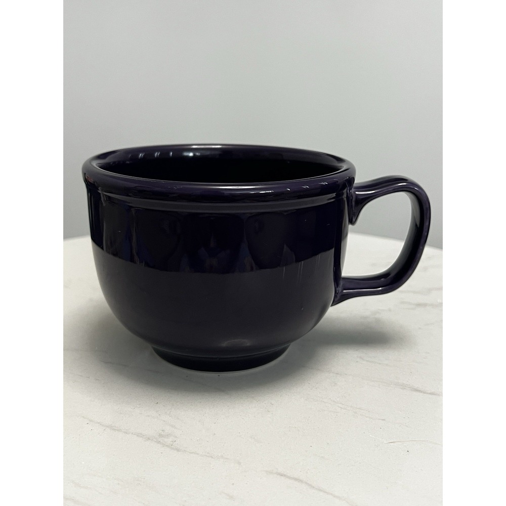 Fiesta Giant Jumbo Coffee Mug Cup Homer Laughlin Ceramic 18oz Plum Purple